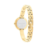 Calvin Klein Women’s Contemporary Elegance Quartz Watch – 28mm Gold-Plated Bangle & Link Bracelet