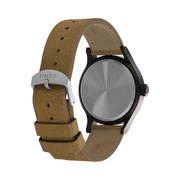Timex Expedition Scout 40mm Men’s Analog Watch with Leather Strap, INDIGLO Backlight, Luminous Hands & 24-Hour Time