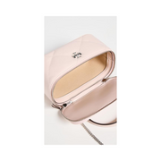 Tory Burch Women's Kira Diamond Quilt Vanity Case – Leather Crossbody Bag