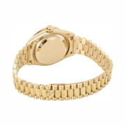 Rolex Pre-Loved Diamond Datejust President 26 mm – 18K Yellow Gold Bark Finish Automatic Watch 69288