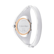 Calvin Klein CK Elation Women’s Quartz Watch – Minimalistic Two-Tone Bangle Timepiece