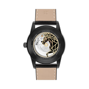 Movado Museum Classic Men’s Automatic Watch – 40mm Luxury Self-Winding Timepiece, Black Leather Strap, 3ATM