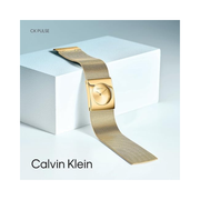 Calvin Klein CK Pulse Women’s Quartz Watch – 26mm Gold-Plated Mesh Minimalist Timepiece