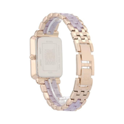 Anne Klein Women’s Genuine Diamond Dial Ceramic Bracelet Watch – Rose Gold/Lavender