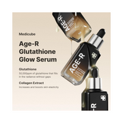 Medicube AGE-R Glutathione Glow Serum – Antioxidant Brightening & Elasticity Care – 24-Hour Radiance for Korean Glass Skin – Daily Anti-Aging Serum, 1.69 fl.oz