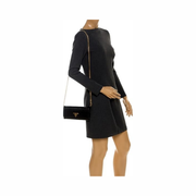 Prada Women's Black Vitello Move Leather Chain Wallet Crossbody Bag – Designer Clutch 1MT290