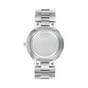 Movado Faceto Men’s Luxury Quartz Watch – Swiss Movement, Stainless Steel, Diamond Accents, 39mm