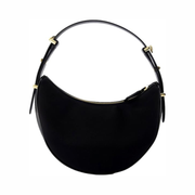 Prada Arqué Small Shoulder Bag in Black Re-Nylon and Brushed Leather – Model 1BC194 (New)