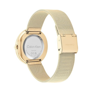 Calvin Klein Women’s Twisted Bezel Quartz Watch – 34mm Minimalistic Stainless-Steel Timepiece