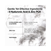 Anua Hydrating Gentle Foaming Cleanser – Hyaluronic Acid & Panthenol Face Wash for Dry & Sensitive Skin, Double Cleansing, Korean Skincare (150ml / 5.07 fl.oz)