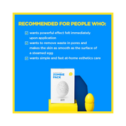 SKIN1004 Zombie Pack Facial Mask | 1 Box (8 Treatments + Brush) | Lifting, Anti-Aging, Pore Tightening, Hydrating | Korean Skincare