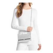 Michael Kors Mona Large Clutch – Saffiano Leather with Detachable Chain Strap