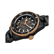 Rado Captain Cook 43mm Men’s Automatic Watch – Matte Black & Rose Gold, High-Tech Ceramic, 300m Water Resistant