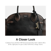 Coach Soft Empire Carryall 28 – Vintage-Inspired Rub-Off Glovetanned Leather Handbag