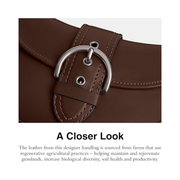 Coach Women’s Soho Bag – Regenerative Glovetanned Leather Flap Crossbody Handbag