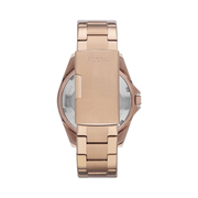 Fossil Riley Women’s Multifunction Watch – Rose Gold Stainless Steel, Crystal Bezel, 38mm