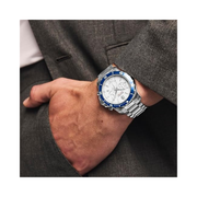 Movado Series 800 Men's Chronograph Watch – 42mm Swiss Quartz, Stainless Steel Bracelet, 20 ATM Water Resistance