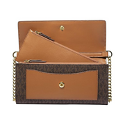 Michael Kors Jet Set Medium 2-in-1 Wallet on Chain Crossbody Bag – Signature Canvas