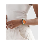 Movado Face Chronograph Watch – 43mm Swiss Quartz, Vegan Leather Strap, Minimalist Luxury Unisex Timepiece