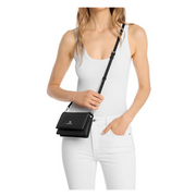 Michael Kors Jet Set Charm Small Phone Crossbody Bag – Silver-tone Hardware / Black