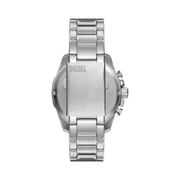Diesel Baby Chief Men’s Chronograph Watch – Stainless Steel or Leather Band, 43mm Silver Dial, Quartz Movement