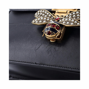 Gucci Pre-Loved Queen Margaret Top Handle Bag – Small Black Leather