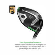 Callaway Golf Elyte Triple Diamond Driver – 9° Loft, Left-Handed, Stiff Flex, Aretera 65g Shaft