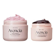 ARENCIA Pore Perfection & Firming Duo – Rosehip Rice Mochi Cleanser + Red Smoothie Overnight Serum for Smooth, Youthful Skin