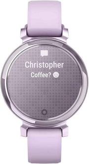 Garmin Lily 2 Smartwatch – Metallic Lilac with Lilac Silicone Band | Stylish Women’s Smartwatch | Bundle with 2-Year CPS Enhanced Protection Plan