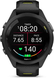 Garmin Forerunner 265S GPS Smartwatch (Black/Amp Yellow) – Advanced Running Watch with AMOLED Display, Training Readiness & 2-Year CPS Protection Pack