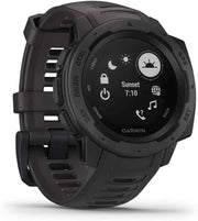 Garmin Instinct Rugged Outdoor GPS Watch – Heart Rate Monitoring, Glonass & Galileo, Compass, Graphite
