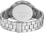 Lacoste Boston Men’s Chronograph Watch – 42mm Stainless Steel, Tachymeter Bezel, Water Resistant 5ATM, Quartz Movement