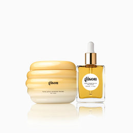Gisou Deep Treatment Duo – Honey Hair Mask & Oil Set for Intense Hydration, Strength & Shine