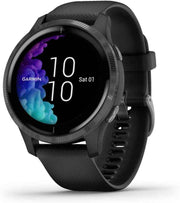 Garmin Venu GPS Smartwatch – Black | Bright AMOLED Touchscreen, Music, Fitness & Health Tracking, Pulse Ox, Animated Workouts
