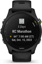 Garmin Forerunner 255 Music GPS Smartwatch – Black | Running & Fitness Watch with Built-in Music, GPS, Training Features | Bundle with 2-YR CPS Enhanced Protection Pack