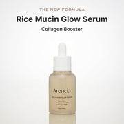 ARENCIA Rice Mucin Glow Serum – Collagen, Niacinamide & Hyaluronic Acid for Radiant, Hydrated Skin
