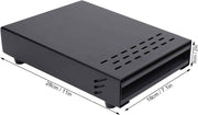 Coffee Knock Box Drawer, Stainless Steel Thickened Coffee Ground Knock Container Coffee Powder Box Knock Box with Non Slip Feet for Cafes Restaurant Home (Black)