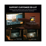 VILTROX DC-X3 6″ Camera Field Monitor Kit – 2000 Nits Touchscreen, SDI & 4K HDMI, 3D LUTs