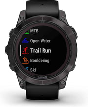 Garmin Fenix 7 Pro Sapphire Solar GPS Smartwatch – Rugged Multisport Training Watch with Built-in Flashlight (Black) + 2-Year Enhanced Protection Pack