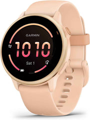 Garmin vívoactive® 6 – Health & Fitness GPS Smartwatch with AMOLED Display, 11-Day Battery – Metallic Pink Dawn