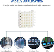 Cable Bundler Organizing Tool, Ethernet Network Cable Dresser Organizer, 5 * 5 Holes, Perfect Cable Management Tool for Cat5, Cat5e, Cat6/Cat6a, Cat7/8