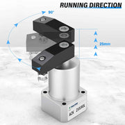 TAILONZ PNEUMATIC Left-Turn Cylinder Pneumatic Rotation Angle of 90 Degrees, Rotary Clamping Angle of The Lower Pressure Cylinder, Pressure Clamping Rotating Cylinder ACK25×90L
