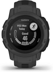 Garmin Instinct 2S – Graphite, 40mm GPS Outdoor Smartwatch, Smaller-Sized, Multi-GNSS Support, TracBack® Routing, Rugged Build