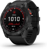 Garmin Fenix 7X Solar Multisport GPS Watch – Slate Grey with Black Band