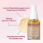 ARENCIA Fresh Rosehip Spray Serum Mist – Anti-Aging Hydrating Face Mist with Retinol & Hyaluronic Acid
