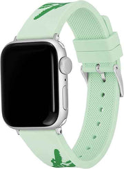 Lacoste Apple Watch Straps – Silicone Bands with Signature Crocodile & Petit Piqué Embossing – Compatible with 38/40mm Apple Watch