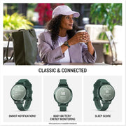 Garmin Lily 2 Active Small Smartwatch – Stylish GPS Fitness Tracker, 9-Day Battery, Jasper Green