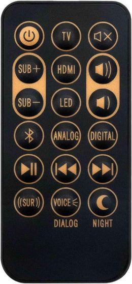 Replaced Remote Control Compatible with Klipsch Sound Bar Speaker RSB-3 RSB3 R4B R-4B RSB8 RSB-8 1062590 RSB6 RSB-6 RSB-11 RSB-14