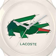 Lacoste Neocroc Quartz Watch – Unisex Silicone Strap, 5ATM Water Resistant, Minimalist Fashion Timepiece (38mm/42mm)