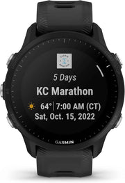 Garmin Forerunner 955 Solar GPS Running Smartwatch – Triathlon Ready, Long-Lasting Battery, Black